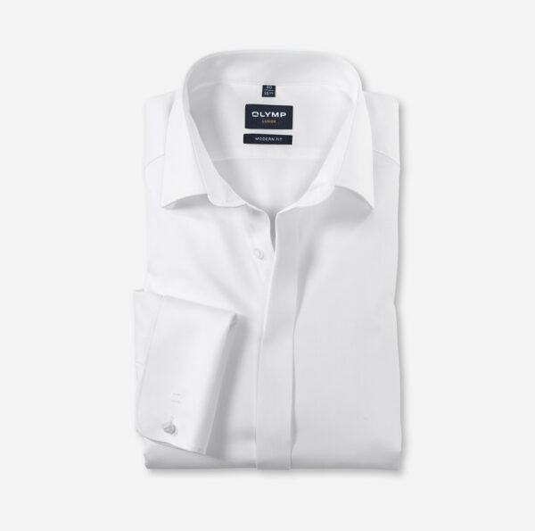 Olymp modern fit, fehér hosszú ujjú ing