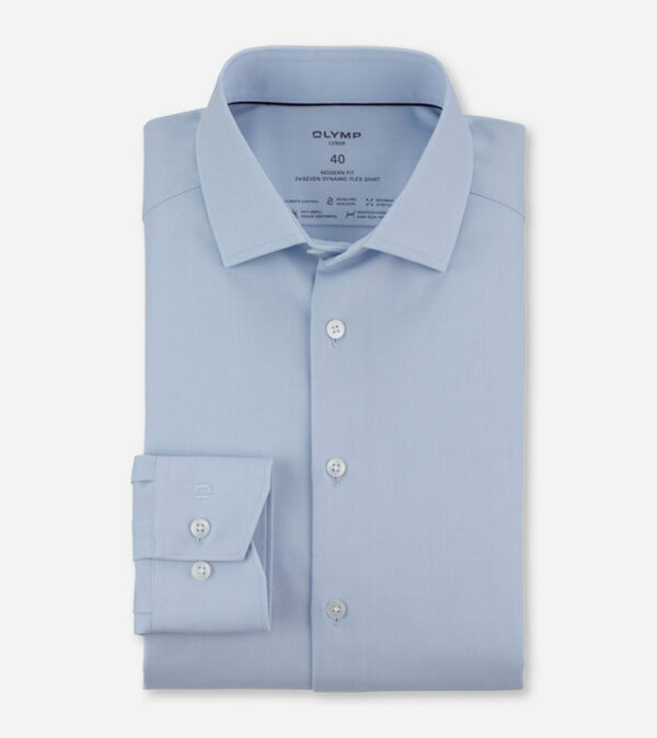 Olymp modern fit, világos kék, hosszú ujjú ing