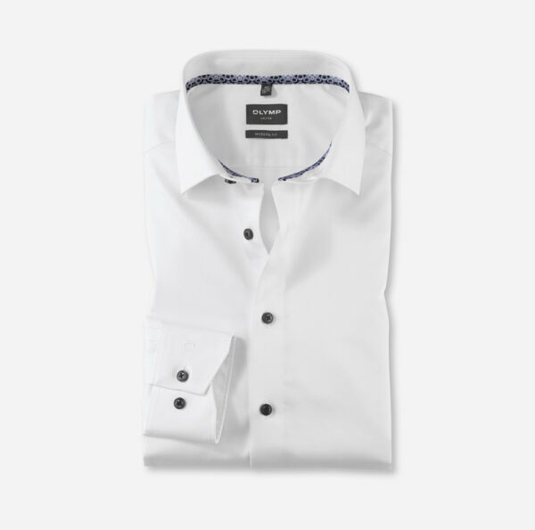 Olymp modern fit, fehér hosszú ujjú ing