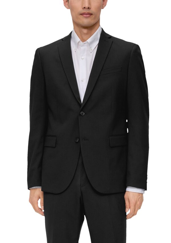 S.Oliver slim fit fekete öltöny