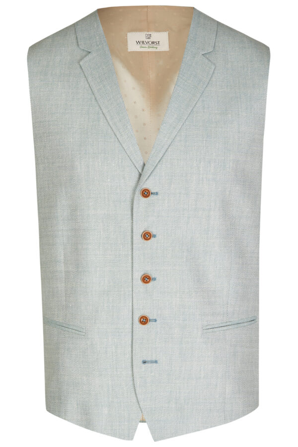 Wilvorst slim fit világos zöld vintage esküvői mellény