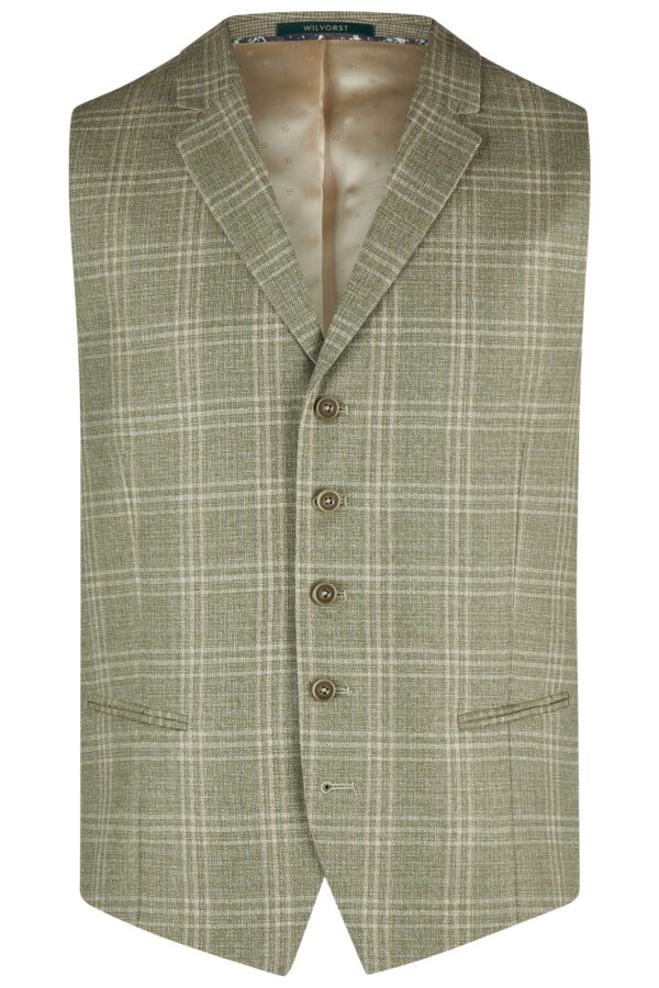 Wilvorst slim fit zöld vintage esküvői mellény