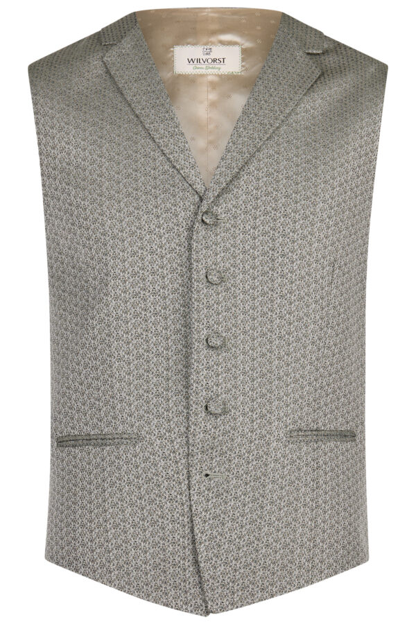 Wilvorst slim fit zöld vintage esküvői mellény
