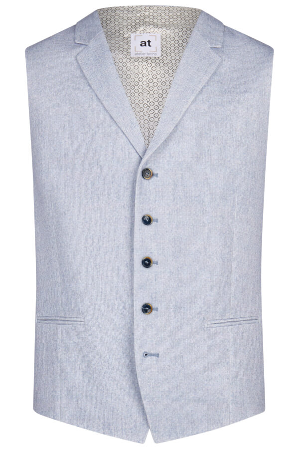 Atelier Torino slim fit, világos kék vintage esküvői öltöny
