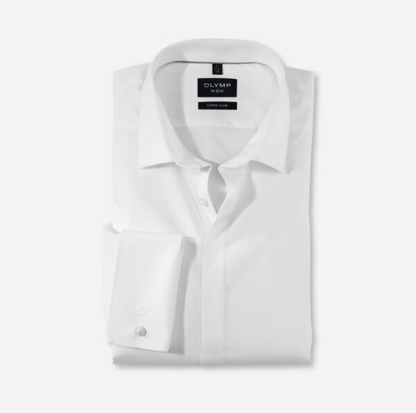 Olymp super slim, fehér,hosszú ujjú ing