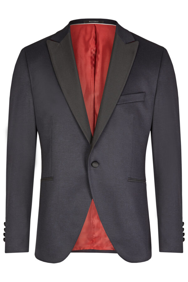 Wilvorst Classics slim fit fekete bársony szmoking