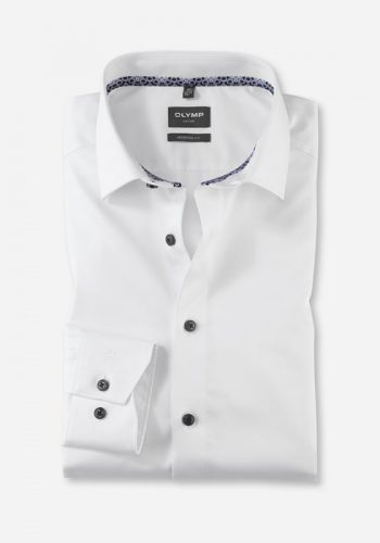 Olymp modern fit, fehér hosszú ujjú ing
