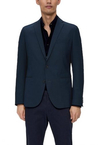 S.Oliver acél kék, slim fit öltöny