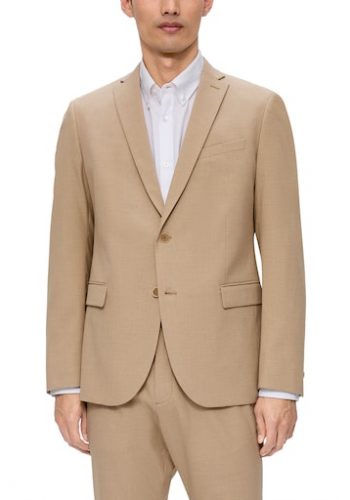 S.Oliver slim fit világos barna öltöny