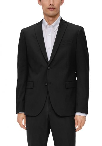 S.Oliver slim fit fekete öltöny