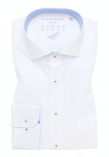 Eterna modern fit, kék mintás,rövid ujjú ing