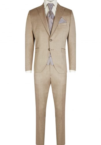 Wilvorst slim fit világos mogyoró barna esküvői öltöny