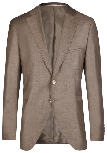 Wilvorst modern fit selyemfényű barna esküvői öltöny