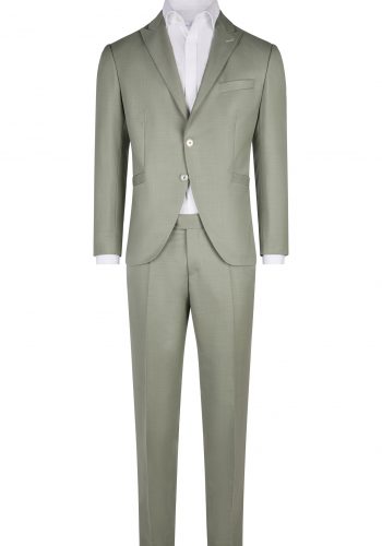 Wilvorst slim fit, világos föld zöld elegáns esküvői öltöny
