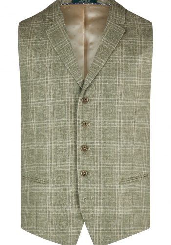 Wilvorst slim fit zöld vintage esküvői mellény