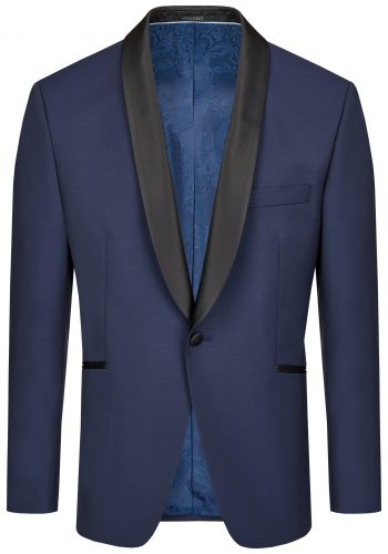 Wilvorst slim fit sötét kék szmoking mellény