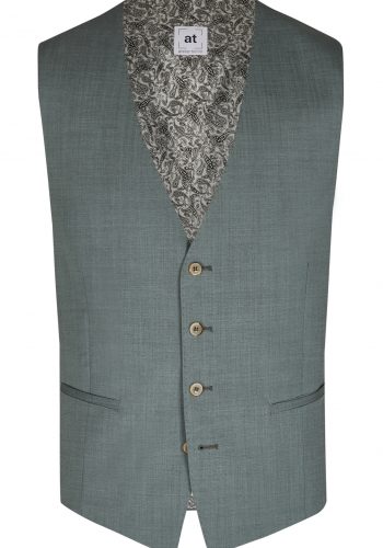 Atelier Torino slim fit zöld mellény