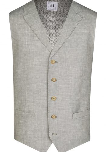 Atelier Torino slim fit zöld vintage esküvői mellény