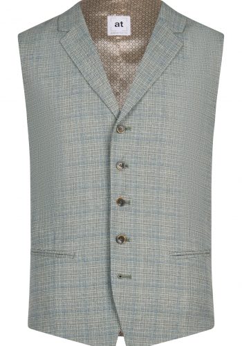 Atelier Torino slim fit zöld vintage esküvői mellény