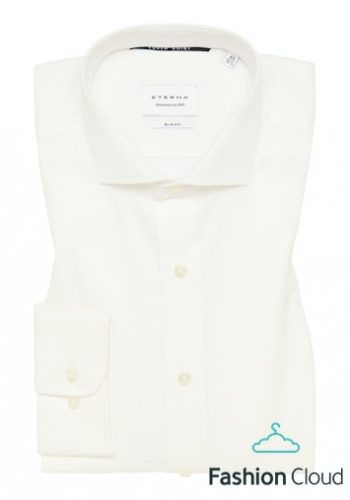 Eterna slim fit, tört fehér elegáns hosszú ujjú ing